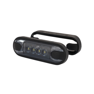 Begr.-Leuchte 4 LED's weiß Graphitgehäuse 84x28 mm