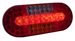 Rückleuchte LED links oval 12/24 Volt