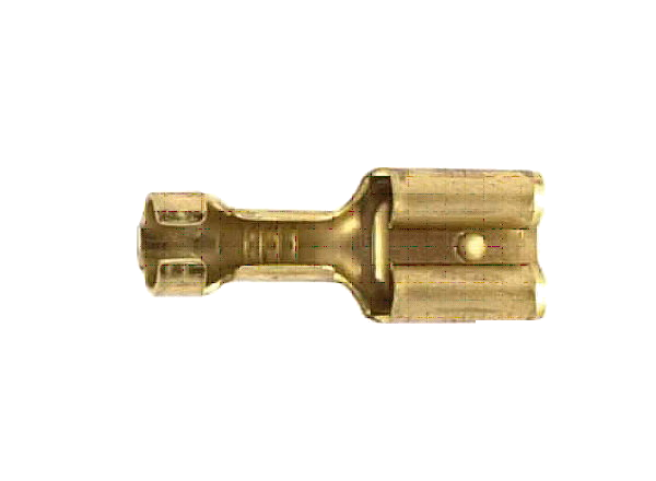 Flachsteckhülse unisoliert 1,0 - 2,5 mm²