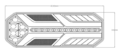 Rückleuchte LED 235 x 110 mm rechts