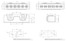 Warnblitzleuchte gelb 6 LED´s 12 V / 24 V