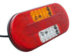 Rückleuchte LED rechts oval 12/24 Volt