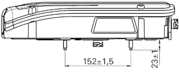 Rückleuchte 400 mm x 160 mm Sprinter, Crafter R