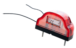 Kennzeichenleuchte LED ROT 102 mm x 59 mm 12 / 24 V