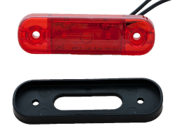 Schlussleuchte mit 3 LED's rot 88 mm x 27 mm
