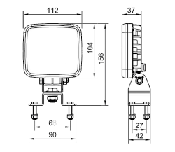 Rückfahrscheinwerfer LED 12/24 Volt 1600 Lumen