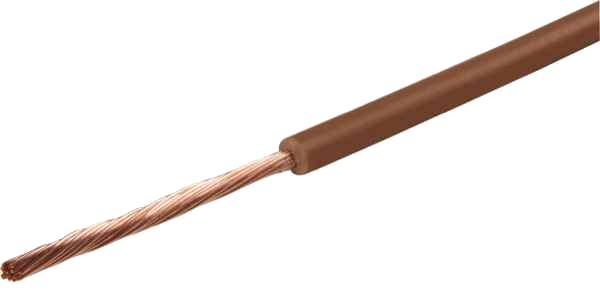 Kabel 1,5 mm² braun DIN6722 - FLY