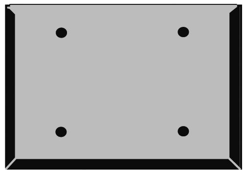 Wechselrahmen für Warntafeln 400x300mm Edelstahl