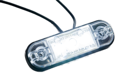 Begrenzungsleuchte mit 3 LED's weiß 88 mm x 27 mm