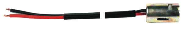 Fassung Gehäuse Metall mit Kabel