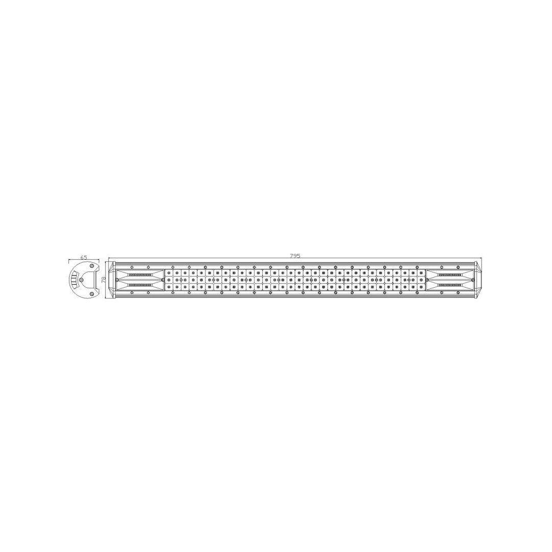 Arbeitsscheinwerfer LED "Light Bar" Länge 795 mm