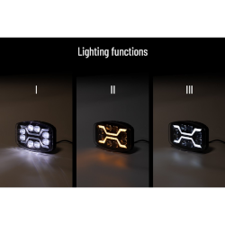 Fernscheinwerfer LED X-SPIDER eckig