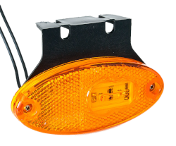 Seitenmarkierungsleuchte LED gelb mit Winkelhalter