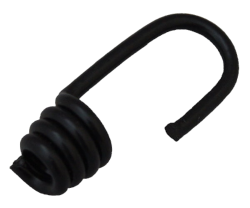 Spiralhaken 8 mm Kunstsoff ummantelt