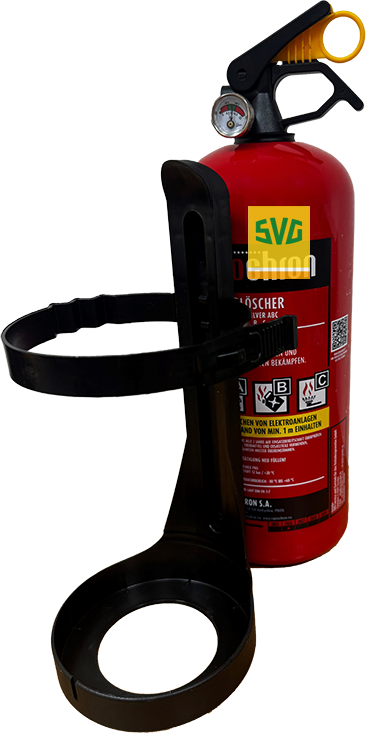 Feuerlöscher 2 kg ABC KFZ Pulverlöscher inkl. KFZ-Halter