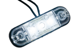 Begrenzungsleuchte mit 3 LED's weiß 88 mm x 27 mm