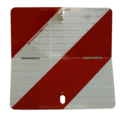 Parkwarntafel 285x285 mm linksweisend