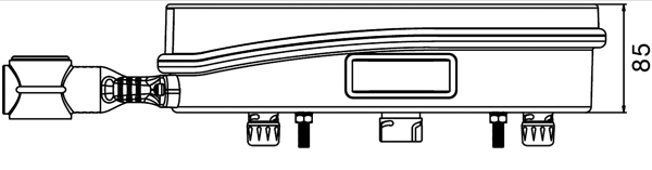 Rückleuchte 350 mm x 135 mm Ecopoint II links m. Umrißleuchte