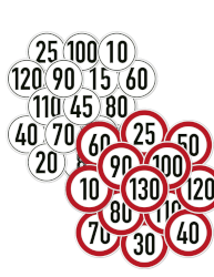 Geschwindigkeitschild Ø 200 mm
