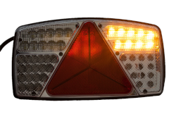 Rückleuchte LED 4 Kammer mit Dreieckrückstahler