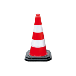 Verkehrsleitkegel EU 500 mm weiß/rot Typ B/RA2