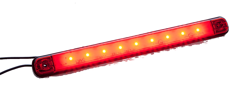 Schlussleuchte 242 mm x 25 mm 9 LED's 12/24 V