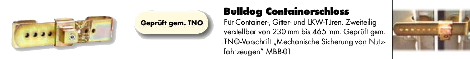Container- Sicherung Bulldog CT330S
