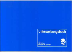 Unterweisungskontrollbuch A5 quer