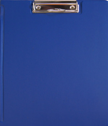Schreibmappe A4 mit Klemme blau mit Deckel