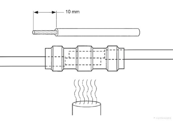 Lötverbinder 10 Stück 0,1 mm² - 0,5 mm² weiß/blau