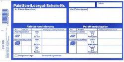 Paletten-/Leergut-Schein "SVG" 50 Abrisse