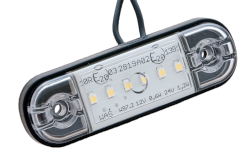 Begrenzungsleuchte mit 6 LED's weiß 88 mm x 27 mm