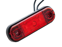Schlussleuchte mit 3 LED's rot 88 mm x 27 mm