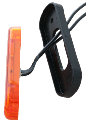 Seitenmarkierungsleuchte mit 3 LED's gelb 88 mm x 27 mm