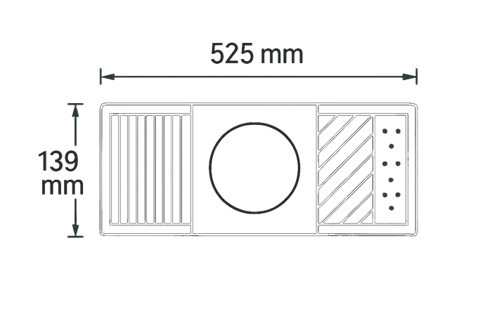 Lichtscheibe 525 mm x 139 mm MB Actros rechts