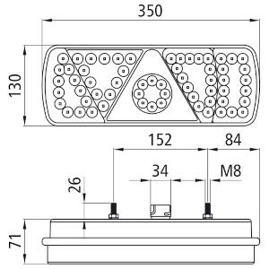 Rückleuchte EcoLED links 24 V