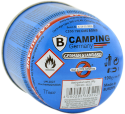 Gaskartusche 190g Ø 90 mm Höhe 88 mm