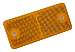 Rückstrahler 95 mm x 42 mm gelb