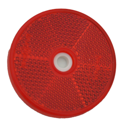 Rückstrahler Ø 60 mm rot