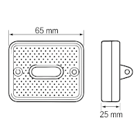 Seitenm.-Leuchte 65 mm x 65 mm MAN LED