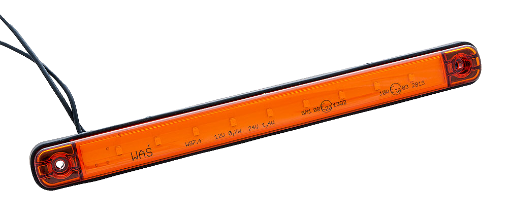 Seitenmarkierungsleuchte 242 mm x 25 mm 9 LED's 12/24 V