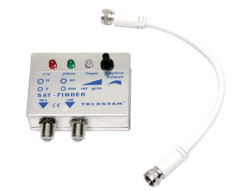 Satfinder mit LED und Verbindungskabel