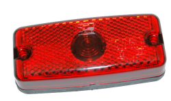 Schlussleuchte 86 x 38 mm rot