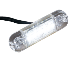 Begrenzungsleuchte mit 6 LED's weiß 88 mm x 27 mm