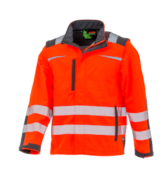 Softshell-Warnschutzjacke LeiKaTex® S-4XL orange