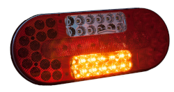Rückleuchte LED links oval 12/24 Volt