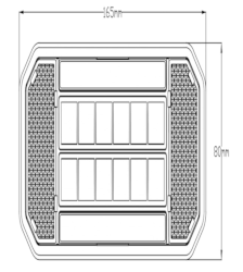Rückleuchte LED 165 x 80 mm links