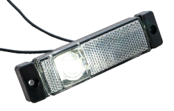 Begrenzungsleuchte 130 mm x 32 mm 12/24 V LED weiß