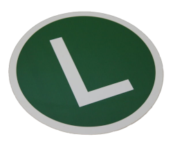 L- Schild grün/weiß "lärmreduziert" SF