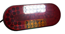 Rückleuchte LED links oval 12/24 Volt